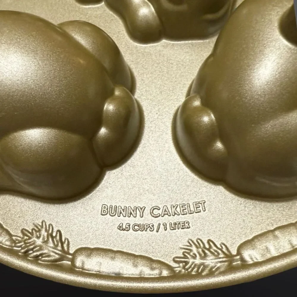 Nordicware Gold Baby Bunny Cake Pan Cakelets